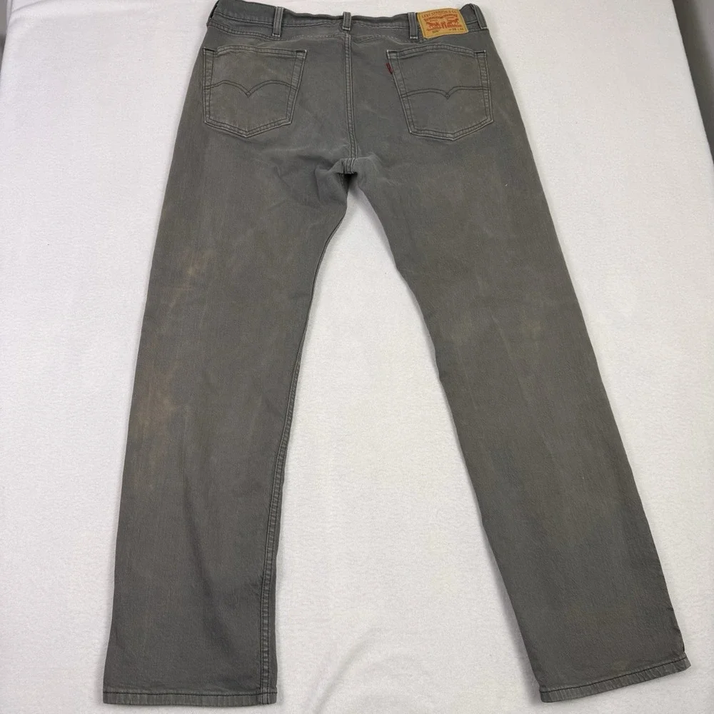 Levi's‎ Mens 505 Regular Fit Grey Denim Jeans 38x34 2290 Straight Leg Workwear